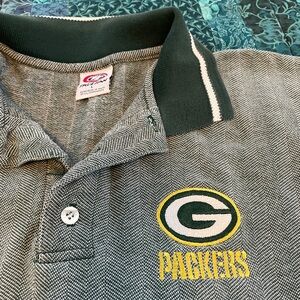 True Fan Green Bay Packers Polo Shirt Men's Size L